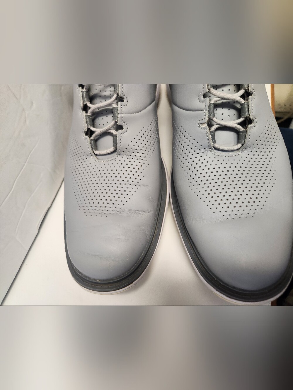 Nike Jordan ADG 4 Wolf Grey Leather Golf Shoes Men's Size 11 DM0103-010 - Picture 3 of 9